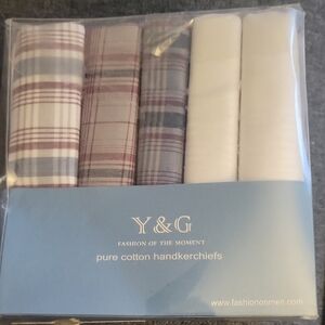 Y&G Cotton Handkerchiefs Set Of 10